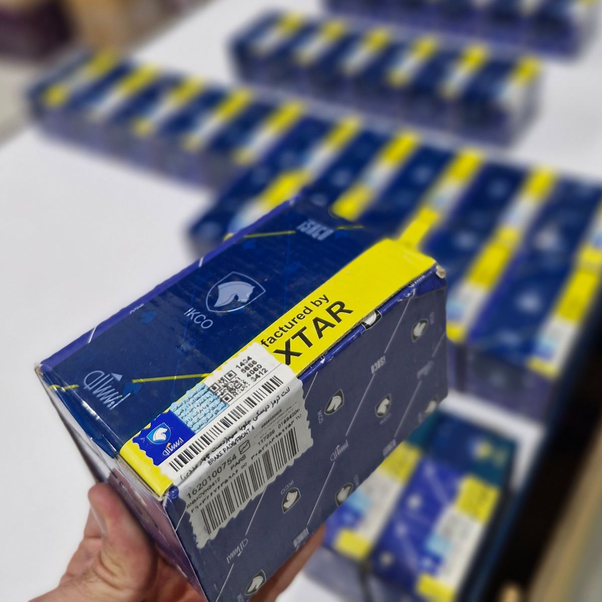 لنت ترمز عقب 206 (تیپ 5- دیسکی) - TEXTAR / لیبل ایساکو